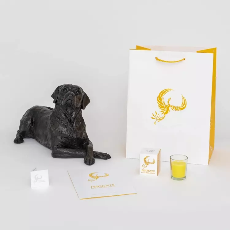 Labrador dog urns outlet
